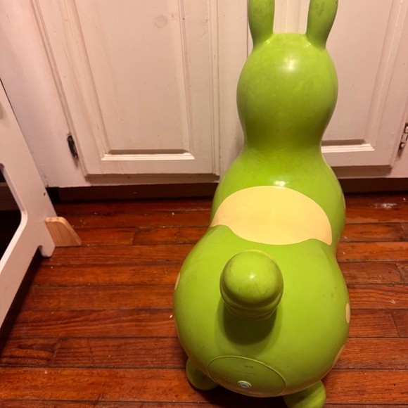 VTG 1984 Lime Green Rody Horse made in Italy Toddler Bounce Toy  Bouncing Horse - Picture 6 of 8